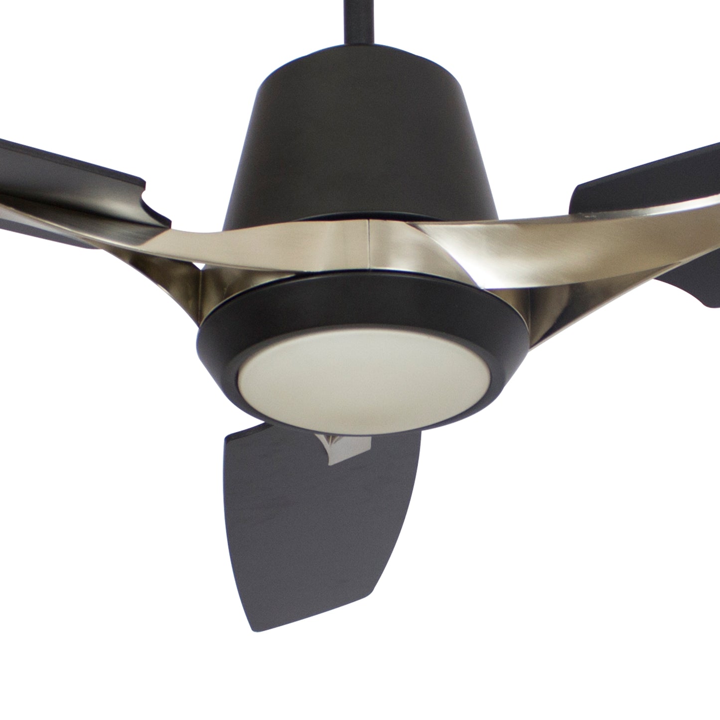 Carro EUNOIA 52 inch 3-Blade Smart Ceiling Fan with LED Light Kit & Wall Switch - Black/Brushed Nickel fan blades