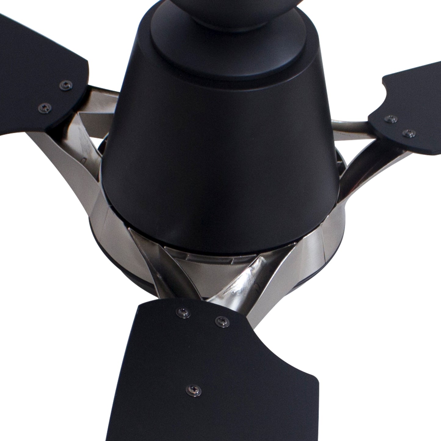Carro EUNOIA 52 inch 3-Blade Smart Ceiling Fan with LED Light Kit & Wall Switch - Black/Brushed Nickel fan blades