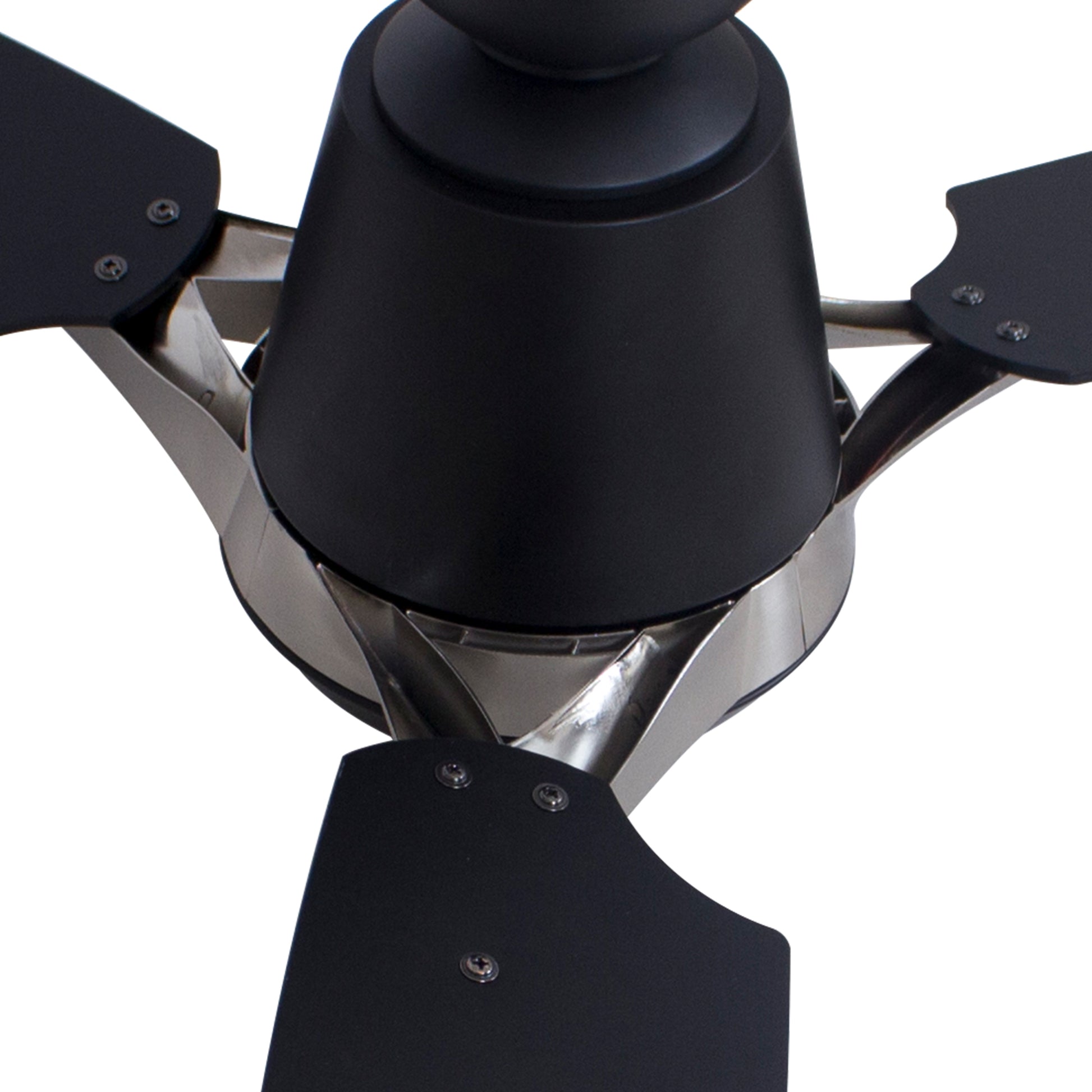 Carro EUNOIA 52 inch 3-Blade Smart Ceiling Fan with LED Light Kit & Wall Switch - Black/Brushed Nickel fan blades