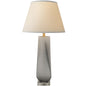 Carro Home Kala Twist Frosted Glass Table Lamp 28" - Smoke Gray