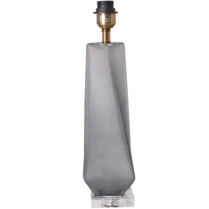 Carro Home Kala Twist Frosted Glass Table Lamp 28" - Smoke Gray