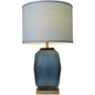 Carro Home Lisianthus Sculpted Glass Table Lamp 26" - Ocean Blue/Light Blue