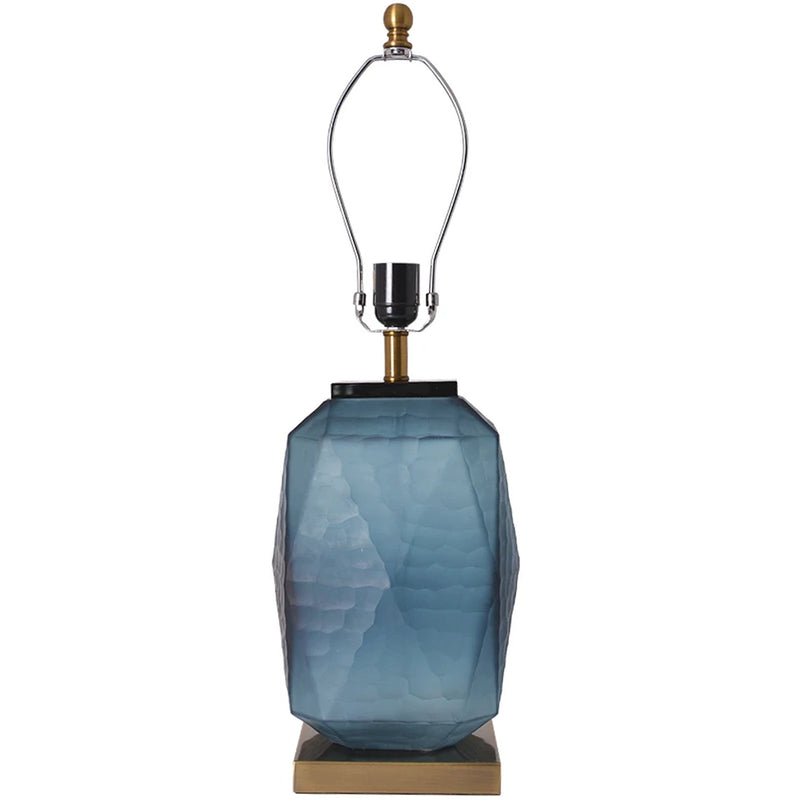 Carro Home Lisianthus Little Sculpted Glass Table Lamp 23" - Ocean Blue/Light Blue