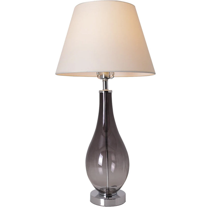 Carro Home Lola Ombre Droplet Glass Table Lamp 28" - Smoke Gray Ombre/Creme