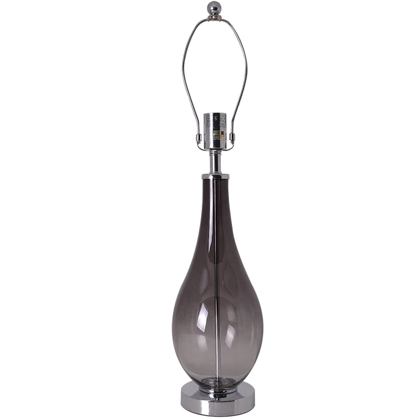 Carro Home Lola Ombre Droplet Glass Table Lamp 28" - Smoke Gray Ombre/Creme