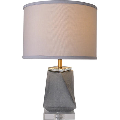 Carro Home Kala Little Twist Frosted Glass Table Lamp 24" - Smoke Gray