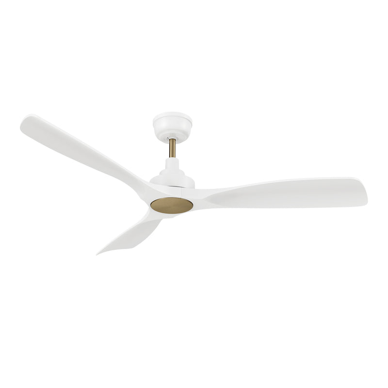Carro KARSYN 52 inch 3-Blade Ceiling Fan with Remote Control - White/White (No Light)