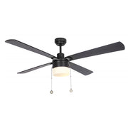 AMALFI 52 inch 4-Blade Ceiling Fan with LED Light & Pull Chain