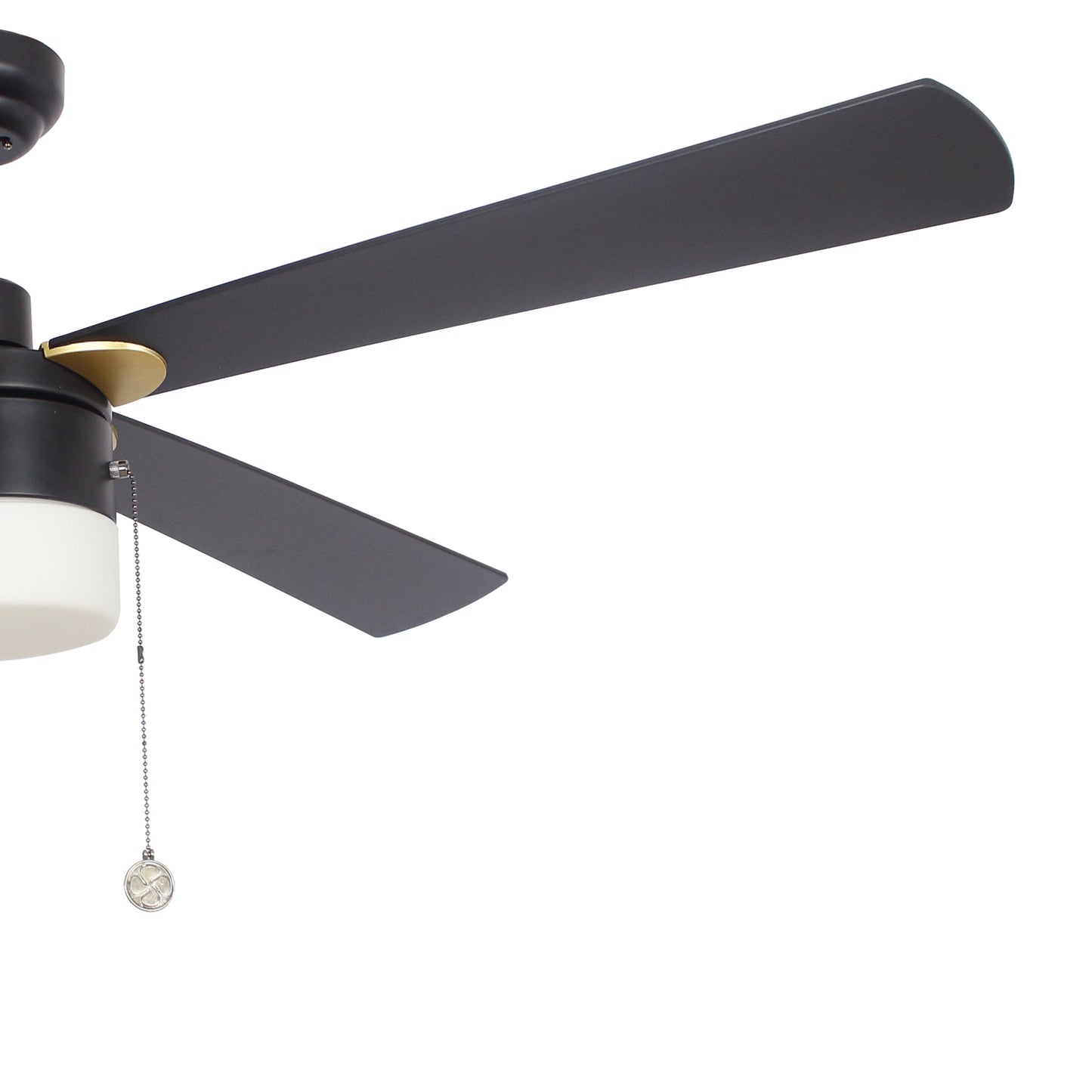 Carro AMALFI 52 inch 4-Blade Ceiling Fan with Pull Chain - Black/Black