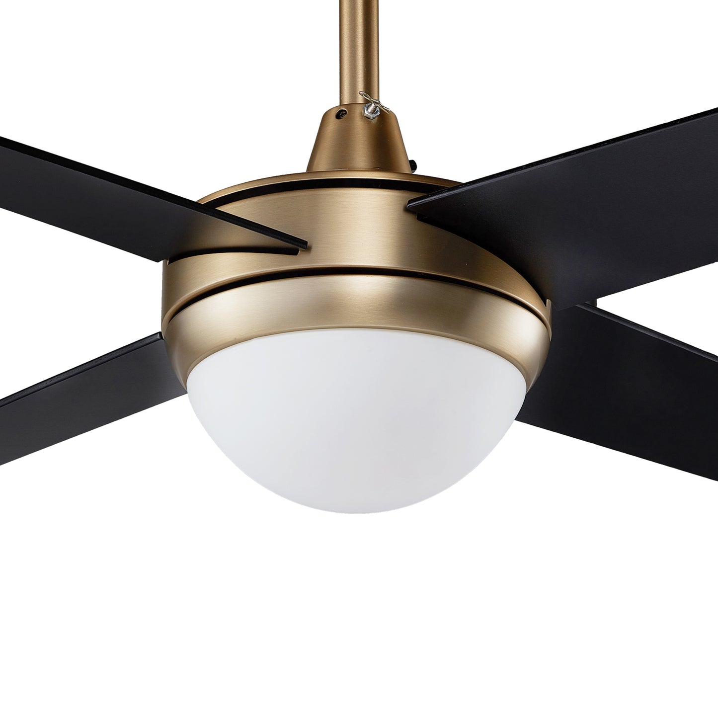 Carro NEVA 52 inch 4-Blade Smart Ceiling Fan with LED Light Kit & Smart Wall Switch - Gold/Black