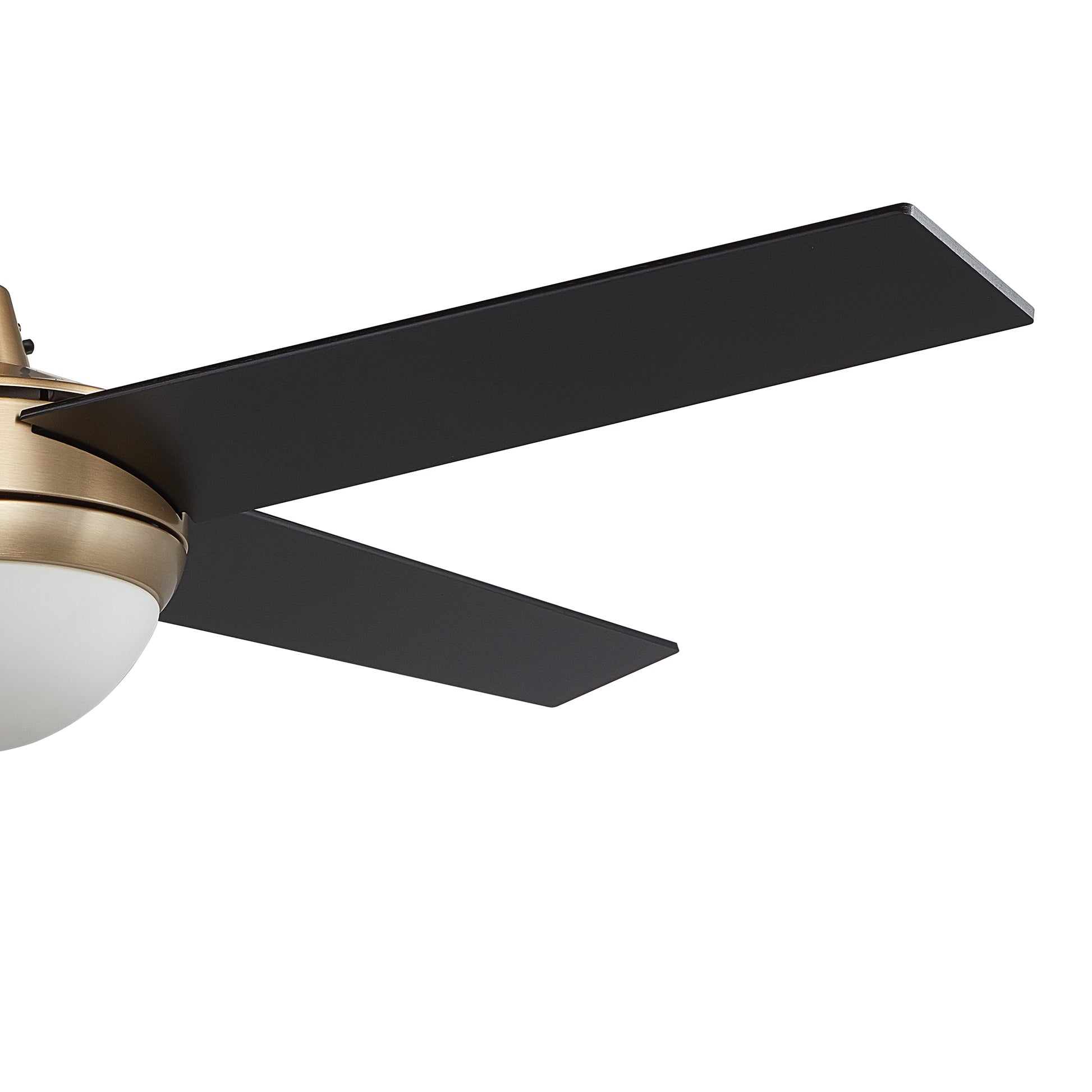 Carro NEVA 52 inch 4-Blade Smart Ceiling Fan with LED Light Kit & Smart Wall Switch - Gold/Black