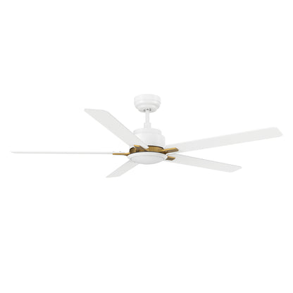 Carro KANNAN 60 inch 5-Blade Ceiling Fan with LED Light & Remote Control - White/White