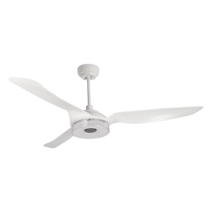 FLETCHER 56'' 3-Blade Smart Ceiling Fan with LED Light Kit & Remote - White/White (Set of 2)